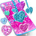 Download 2018 Glitter hearts live wallpaper Install Latest APK downloader