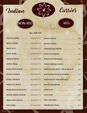 Singh Ka Swag menu 