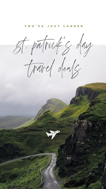 Fly to Ireland - St. Patrick's Day template