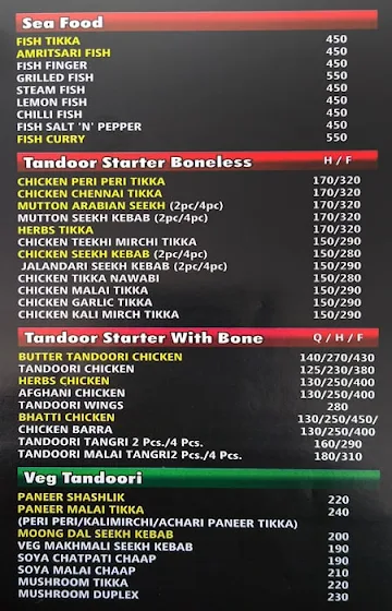 Dhaba Xpress menu 