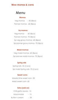 Wow! Momo menu 1