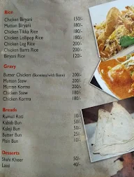 Baba Biryani menu 2