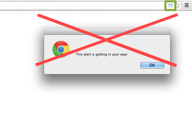 Alert Control chrome extension