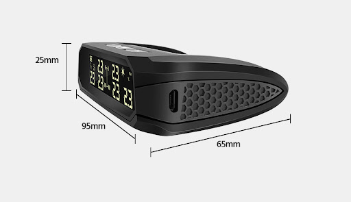 Title 1, Solar External Tire Pressure Monitor for 6 Tire...