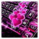 Download Sparkling Pink Heart Fancy Keyboard Theme For PC Windows and Mac 10001001