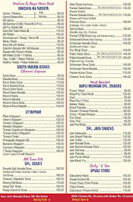 Dwaraka Veg Restaurant menu 2