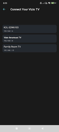 Screenshot Vizio TV Remote (Smartcast)