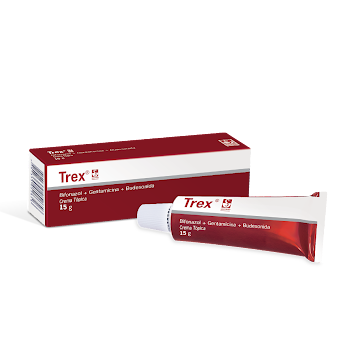 Trex Bifonazol + Gentamicina + Budesonida 1g/0.1g/0.02g Crema Tubo x 15 gr  