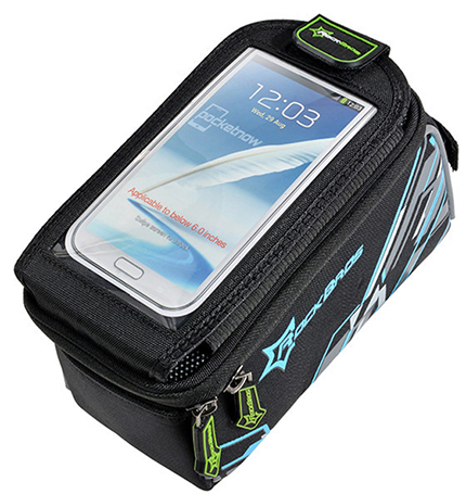 Title 6, Waterproof bicycle saddle bag for mobile phones...