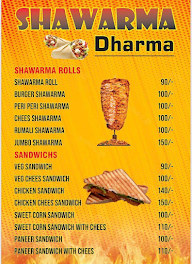 Shawarma Dharma menu 1