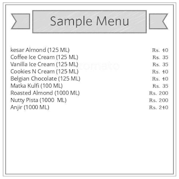 Hangyo Ice Cream menu 