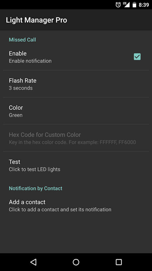   Light Manager Pro- หน้าจอ 