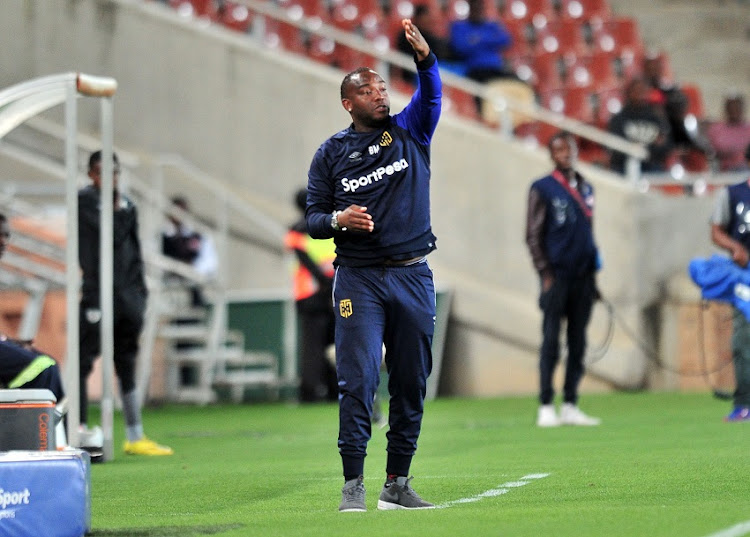 Benni McCarthy, Coach of Cape Town City FC reacts during the Absa Premiership 2017/18 match between Baroka and Cape Town City at Peter Mokaba Stadium, Polokwane on 27 February 2018.