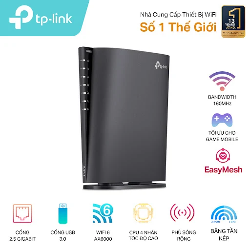 Bộ định tuyến / Router Wi-Fi TPLINK Archer AX80 (1750502608)