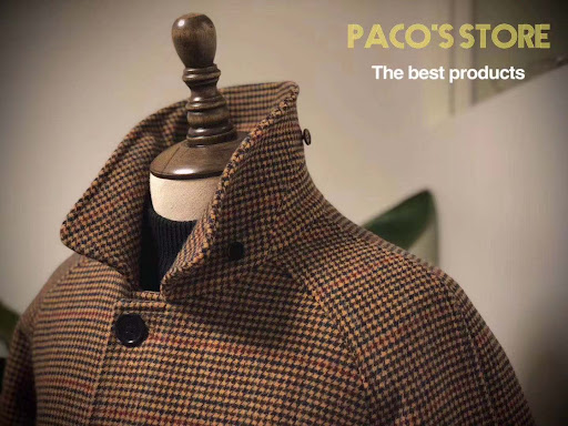 Title 5, Vintage Gentleman Houndstooth Mens Woolen Coat...