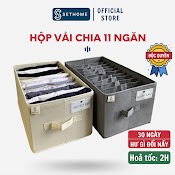 Hộp Vải Đựng Quần Áo Chia 11 Ngăn Đựng Đồ Đa Năng Sethome Áo Thun Quần Jean Áo Len Có Tag Gắn Tên Hộp