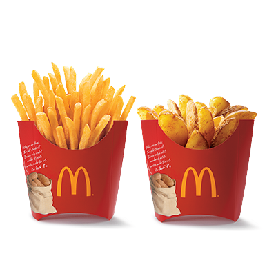 Masala Wedges (M) + Fries (M)