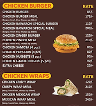 Bawarchi Burger menu 1