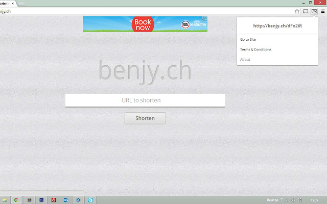 BENJY.CH URL Shortener chrome extension