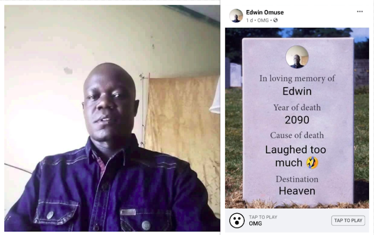 Edwin Omuse and his last social media post