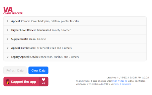 VA Claim Tracker