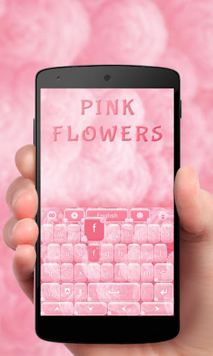 Pink Flowers GO Keyboard Theme