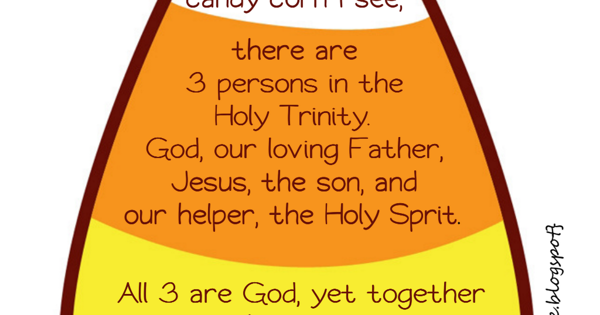 Holy Trinity Candy Corn Printable Free