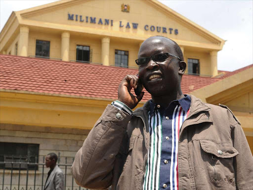 Walter Barasa leaves the Milimani Law Courts on October 9, 2013. /FILE