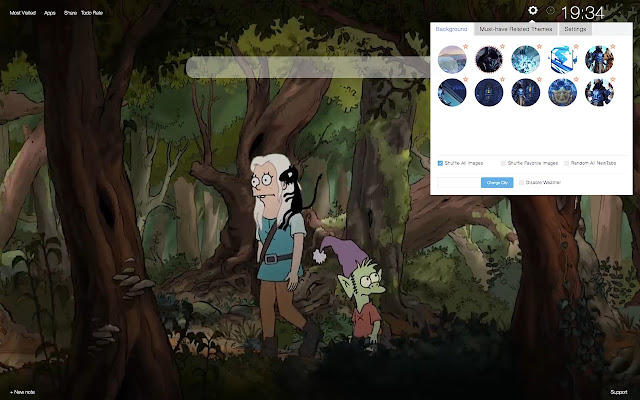 Disenchantment Series HD Wallpapers New Tab