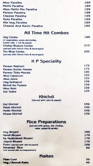 Kailash Parbat, Phoenix Market City menu 2