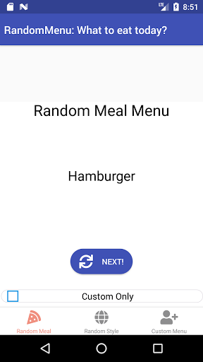 Random Menu: What to eat today?