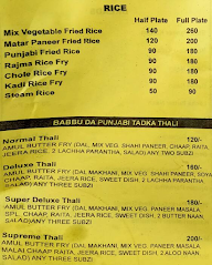 Babu Da Dhaba menu 7