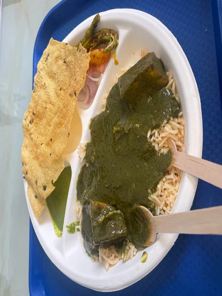 Palak Paneer Chawal