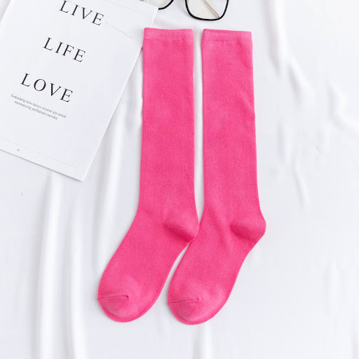 Title 10, Womens color mid-tube knee socks, a comfortabl...
