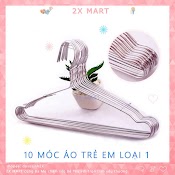 10 Móc Quần Áo Sơ Sinh Cho Bé Loại , Móc Nhôm Phơi Đồ Trẻ Em Loại 1 - 2X Mart