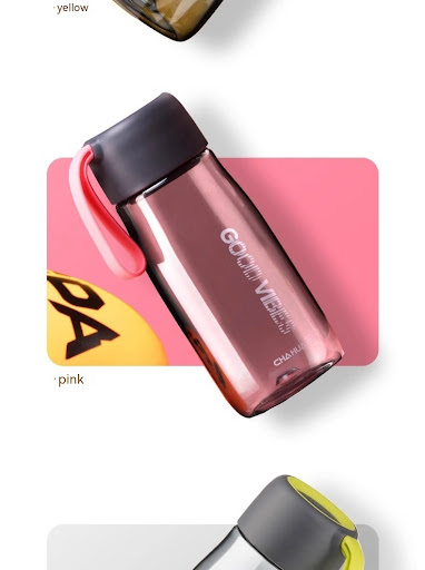 Title 12, Portable Plastic Sporty Fitness Tumbler With Te...