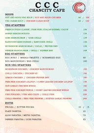 Chancity Cafe menu 1