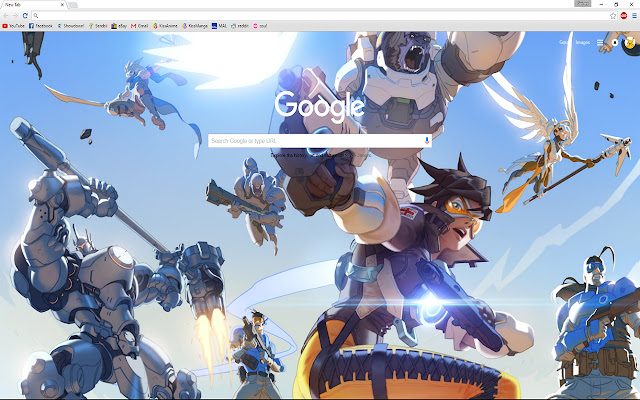 Overwatch 1920x1080 Theme chrome extension