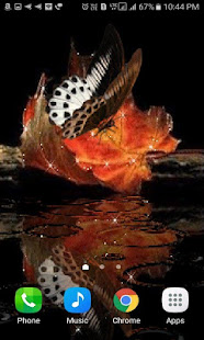 Leaf Butterfly Live Wallpaper - náhled
