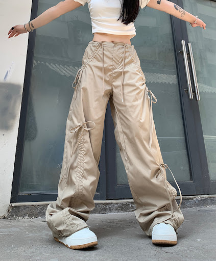 Title 4, Womens Loose Straight Wide Leg Mop Pants offer...