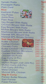 Mannat Restaurant menu 3