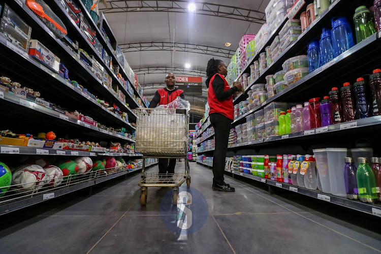 View of a section of the supermarket during the relaunch of Kiambu Quickmart on November 18, 2022.