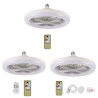 Quạt Trần Iwo Ac 86V - 265V 30W E27 Có Đèn Led Điều Khiển Từ Xa Cho Nhà Ở / Văn Phòng E27