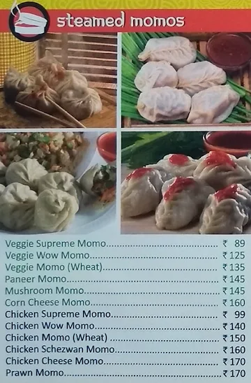 Wow! Momo menu 