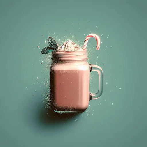 Peppermint Hot Chocolate [450 Ml, 1 Mason Jar]