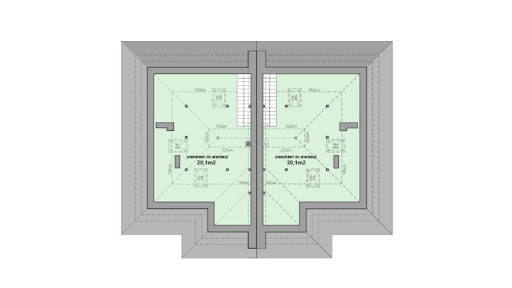 MJS-104-2R - Rzut poddasza do adaptacji