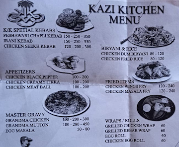 Kazi Kitchen menu 