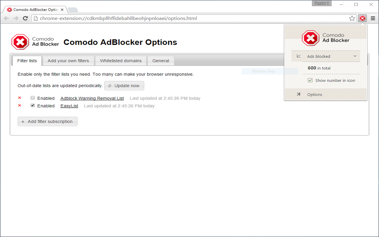 Comodo AdBlocker Preview image 3