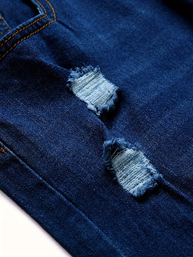 Title 4, European and American fashion worn-out patch me...