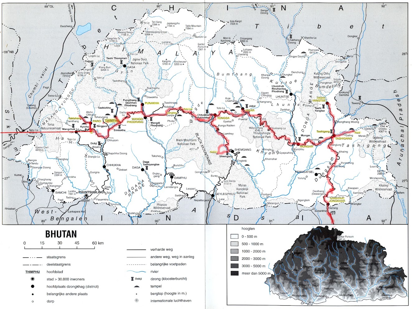 route Bhutan photo BhutankaartKIT.jpg